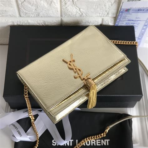 scratches on ysl logo|ysl chain flap bag review.